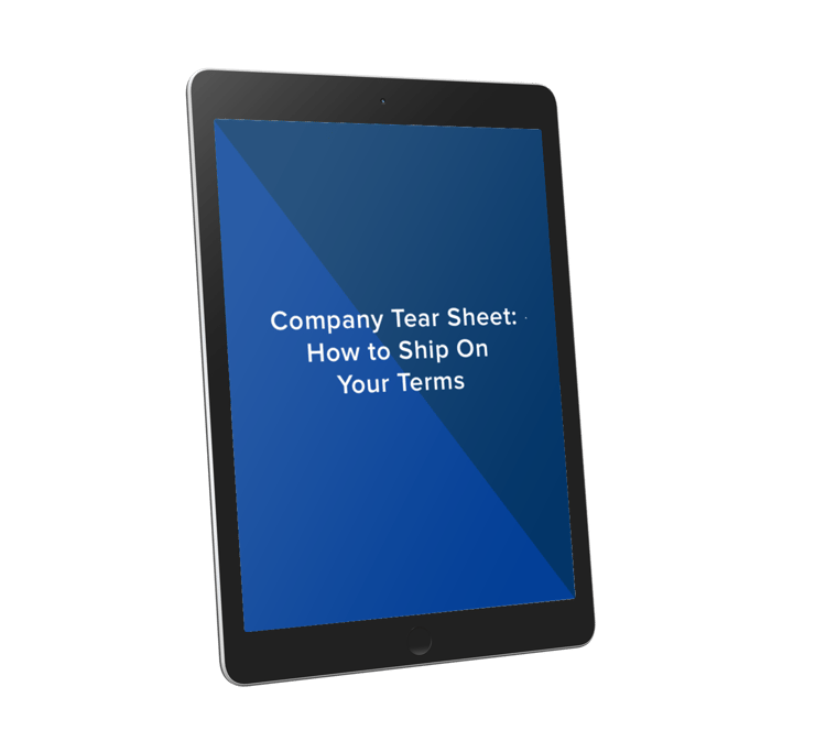 Download Company Tear Sheet How to Ship On Your Terms